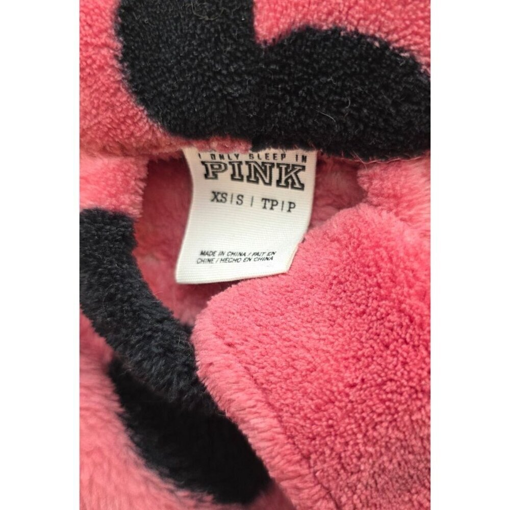 Victoria's Secret PINK Polka Dot Plush Robe size XS - Picture 5 of 6
